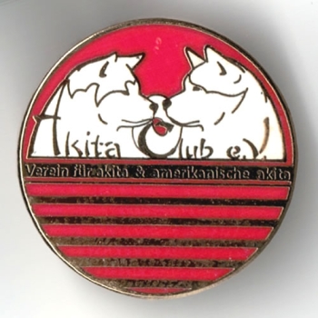 Pin with Akita Club Logo